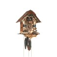 thumbnail image 1 of Cuckoo Clock Black Forest house with moving wood chopper, 1 of 1