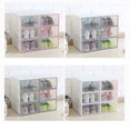 thumbnail image 4 of Flip Shoes Box Transparent Drawer Case Plastic Shoe Boxes shoes box Stackable Storage Case Organizer, 4 of 6