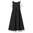 thumbnail image 4 of YiZYiF Robe Vintage Médiévale Renaissance à Manches Courtes pour Filles Enfants Halloween Festival Jeu de Rôle Fête Robes de Bal Noir 8, 4 of 5