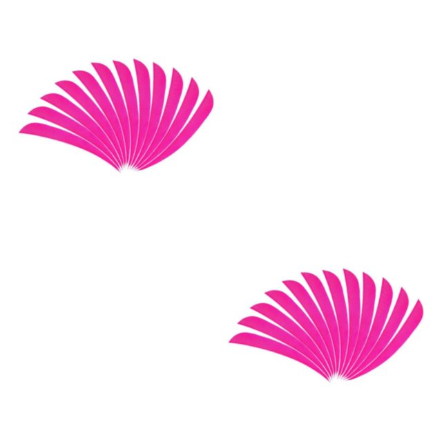 ZheElen 12pcs 3inch Archery Turkey Feathers Fletchings Vanes Rose Red 3 Inch 2Set