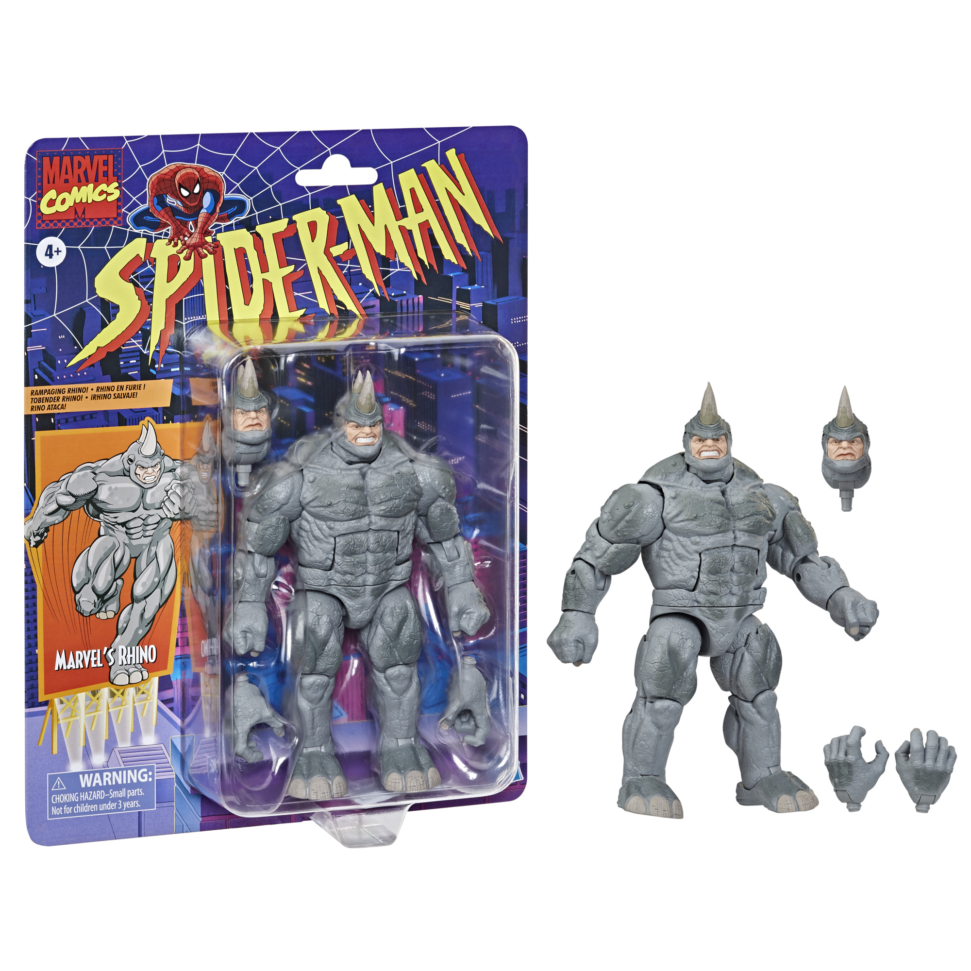MARVEL LEGENDS ライノ Marvel Legends Series Spider-Man 6-inch Marvel's Rhino Retro