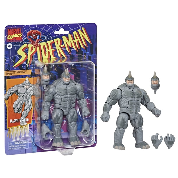 MARVEL LEGENDS ライノ Marvel Legends Series Spider-Man 6-inch Marvel's Rhino Retro