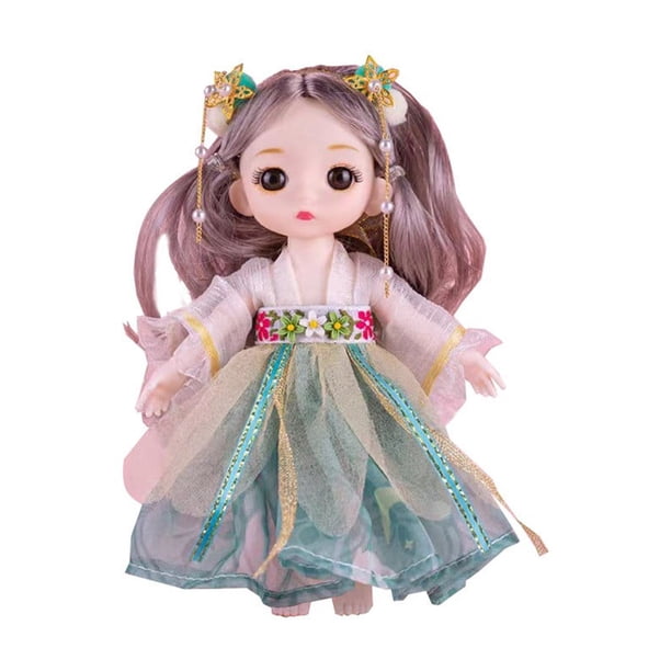 Qocolhg 6.7inch Reborn Baby Doll Chinese Palace Ancient Style Mini