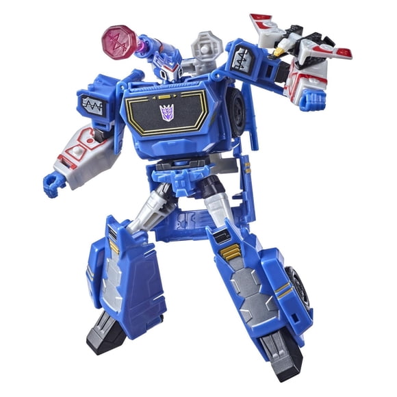 Transformers Bumblebee Cyberverse Adventures Toys Deluxe Class Soundwave Action Figure, Sound Blast Action Attack, 5-inch
