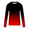 thumbnail image 5 of Meichang T-Shirt à Manches Longues pour Homme Coupe Ajustée, T-Shirts Graphiques pour Homme Décontractés à Imprimé Dégradé 3D, T-Shirts Fantaisie à Col Rond Confortables à Manches Longues pour Homme, 5 of 5
