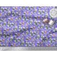 thumbnail image 2 of Soimoi Georgette Viscose Fabric Tree & House Architectural Decor Fabric Printed Yard 42 Inch Wide, 2 of 5