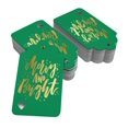 thumbnail image 2 of Inkdotpot Gold Foil Paper Hang Tags Merry And Bright Christmas Favor Tags 50 Pieces, 2 of 6