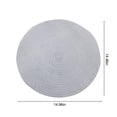 thumbnail image 3 of PVC Insulation Placemat 14.96 in x 14.96 in x 0.19 in – Gold or Silver Hollowed-Out Design, Non-Slip, Double-Thick, Reversible, Easy-Clean Kitchen Table Mat, 3 of 7
