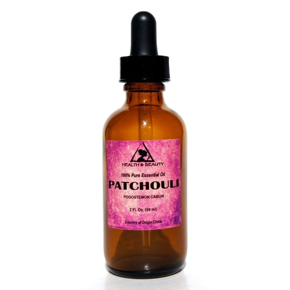 Huile Essentielle de Patchouli Aromathérapie Naturelle pure avec Compte-Gouttes en Verre 2 oz, 59 ml