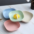 thumbnail image 1 of Household Wheat Straw Unbreakable Snacks Fruit Bones Plate Square Salad Bowl, 1 of 10