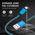 thumbnail image 4 of Câble Micro USB 10 Pi, Câble de Chargeur Android ROFAY pour Synchronisation de Données et Charge Rapide, Cordon Tressé en Nylon Compatible avec TV Stick, PS4, Chromecast, Banque d'Alimentation, Téléphone Android, Blanc, 4 of 6