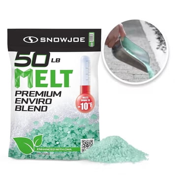 Snow Joe 50 Lb. Resealable Bag Premium Enviro Blend Ice Melter Snow Salt Alternative - Pet Paw Friendly - No Skin Irritation