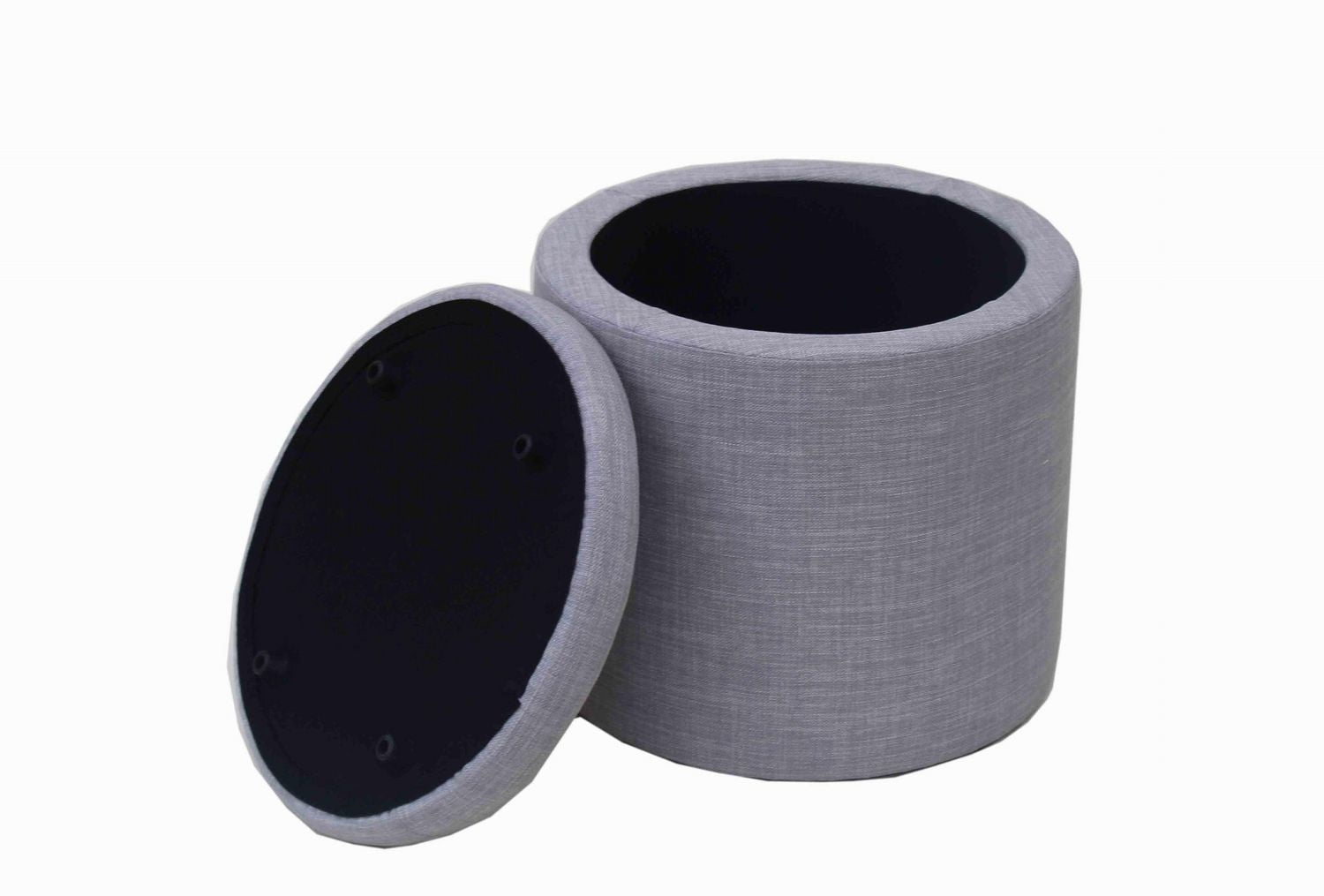 Ottomane de rangement rond hometrends