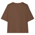 thumbnail image 4 of Hauts d'Été pour Adolescentes 2025 T-Shirts Surdimensionnés à Manches Courtes Chic Décontracté Col Rond Mode, 4 of 5