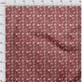 thumbnail image 4 of oneOone Coton Flex Bordeaux Tissu Automne Matière de Robe Tissu Imprimé Tissu au Mètre 40 Pouces de Large, 4 of 4