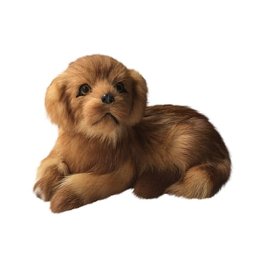 Mikilon Simulation Animal Model Simulation Golden Re triever Model Plush toys