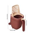 thumbnail image 3 of EGNMCR Cats Litter Scooping With Holders Litter Box Shovel And Waste Storage Container 3 In 1 Portable Kitty Poop Disposal System Plastics Scoop, 3 of 6