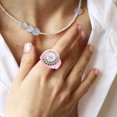 thumbnail image 3 of Shisuyan Ring Watch Pink Stainless Steel 1Set 1In, 3 of 8