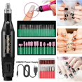 thumbnail image 4 of 48pc Electric Nail Drill, Portable Nail Drills for Acrylic Nails, Toenail Sander for Thick Nails File Kit, Acrylic Nail Kit Set Professional with Everything,Blue, 4 of 6