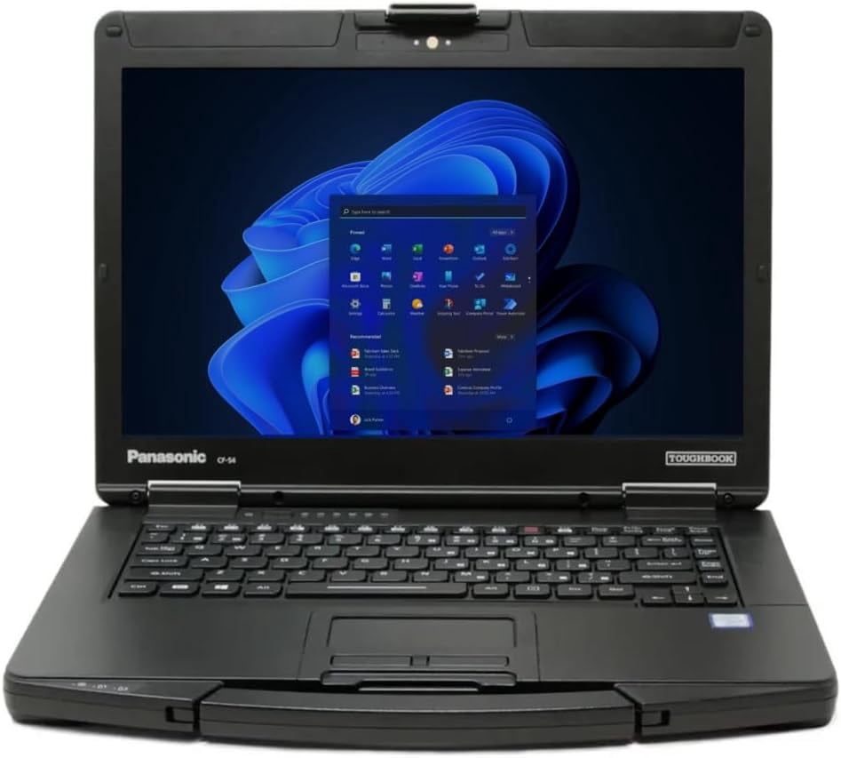 Panasonic Toughbook CF-54 MK2, Rugged Laptop, i5-6300U @3.00GHz, 14-inch HD Non-Touch, 16GB, 512GB SSD, DVD, 4G LTE, Webcam, Windows 10 Pro