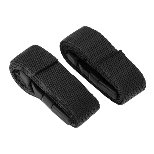 Lot de 2 Sangles pour Chariot de Golf, Sangle de Sangle de Fixation, Boucle de Ceinture de Remplacement en Noir. Fabriquées en nylon de Qualité Supérieure, Ces Sangles Durables Offrent des Boucles à Dégagement Rapide et des Longueurs Ajustables. Chaque Sangle Mesure 1 Mètre (39,4 Pouces) de Longueur et 25 mm (1 Pouce) de Largeur, Idéal pour Fixer des Sacs de Golf sur des Chariots Ou d'Autres Besoins de Fixation.