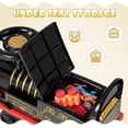 thumbnail image 4 of OLAKIDS Kids Ride On Train with Track, 6V Electric Toy with Lights and Sounds, Retractable Footrest, Under Seat Storage, Christmas Theme Battery Powered Gift for Toddlers Boys Girls, 4 of 9