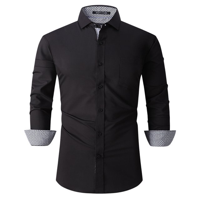 Chemises Habillées pour Hommes Coupe Régulière Manches Longues Chemise pour Homme