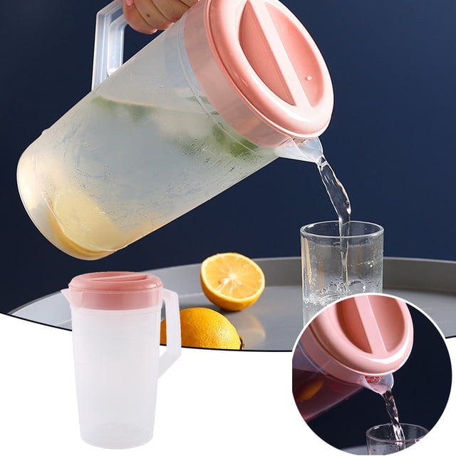 Glass&Bottle Large Capacity Beverage Storage Container for Hydration— Juice Pitcher Teapot Kettle with Lid in Glass & Bottle Product Category