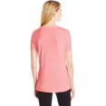 thumbnail image 3 of Hanes T-Shirt Col en V pour Femmes X-Temp, 2TG, Rose Néon Chiné, 3 of 3