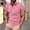 Pink, variant on Sentmoon Travel Outfits Oversized Relaxed Turndown Collar Short Sleeve Stretchy Beach Men's T Shirts Solid Color Mens Workout Tops Comfy for Running or Jogging XL