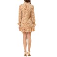 thumbnail image 3 of INSPIRE CHIC Robe Droite Décontractée Ample à Volants à Nouer au Cou à Motif Floral pour Femme, 3 of 5