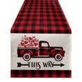 thumbnail image 2 of RKSTN Table Runner Valentine's Day Table Flag Festival Decoration Love Little Gnome Pattern Linen Table Cloth 33 * 183cm Table Cover, 2 of 7