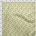 thumbnail image 3 of oneOone Polyester Lycra Light Yellow Fabric Floral & Flying Swan Block Sewing Material Print Fabric By The Yard 56 Inch Wide, 3 of 4