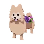 ZZkhGO Dog Shape Flower Pot, Cute Animal Planter, PVC Garden Pot for Indoor Outdoor Decor Planting