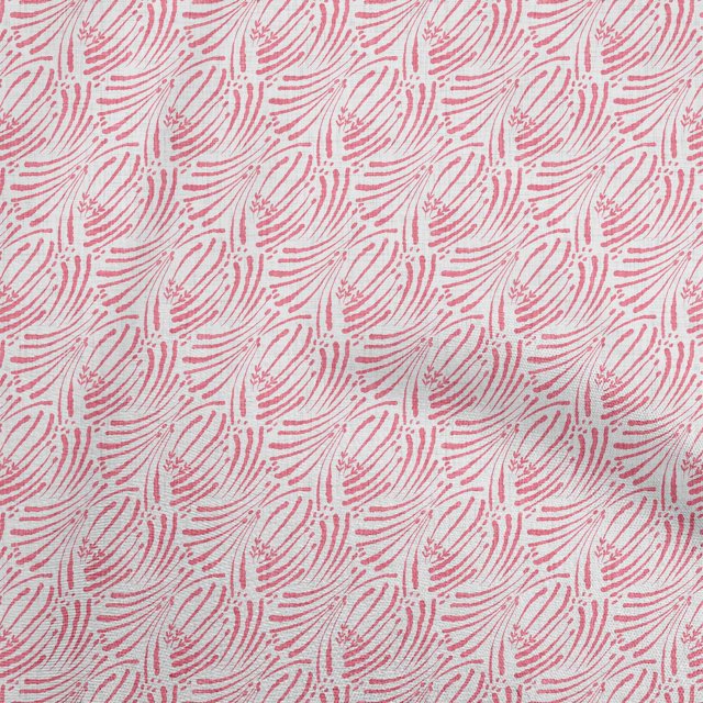 oneOone Viscose Chiffon Pink Fabric Abstract Craft Projects Decor Fabric Printed By The Yard 42 Inch Wide