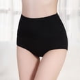 thumbnail image 4 of cfhntfmh 5pc Womens Cotton Underwear Stretchy High Waisted Plus Size Panties Breathable Solid Color Full Coverage Briefs, 4 of 6