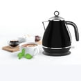 thumbnail image 2 of JS Gourmet - Retro Stainless Steel Electric Kettle, 1.7 Liter Capacity, Black, 2 of 3