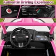 thumbnail image 4 of Gymax 24V Kids Ride on UTV w/ 4 x 100W Powerful Engine Remote Control High/Low Speed Pink, 4 of 7