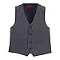 thumbnail image 3 of Gioberti Gilet de Complet Formel à 4 Boutons pour Garçon, Charbon, Taille 7, 3 of 4
