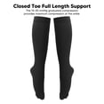 thumbnail image 3 of 1 Pair Zipper Compression Socks For Women,15-20mmHg Closed Toe With Zip Women Knee High Compression Stockings, 3 of 8