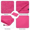 thumbnail image 4 of Unique Bargains Waterproof Zipper File Bags, A5 Document Holders for Office, Rose Red 3 Pack, 4 of 6