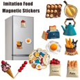 thumbnail image 2 of Autocollants de Frigo Gourmet Simulation Aimants de Frigo pour Aliments Refrige Magnétiques T9V1, 2 of 9