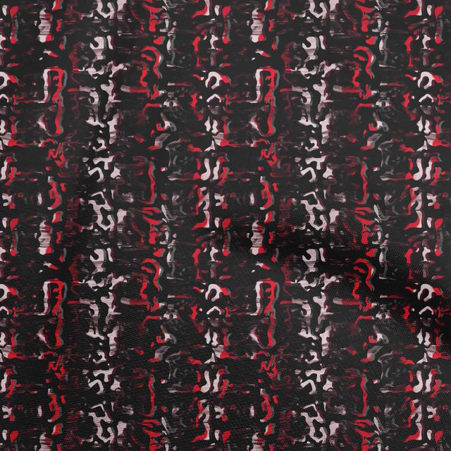 oneOone Cotton Silk Red Fabric Abstracts Craft Projects Decor Fabric Printed By The Yard 42 Inch Wide