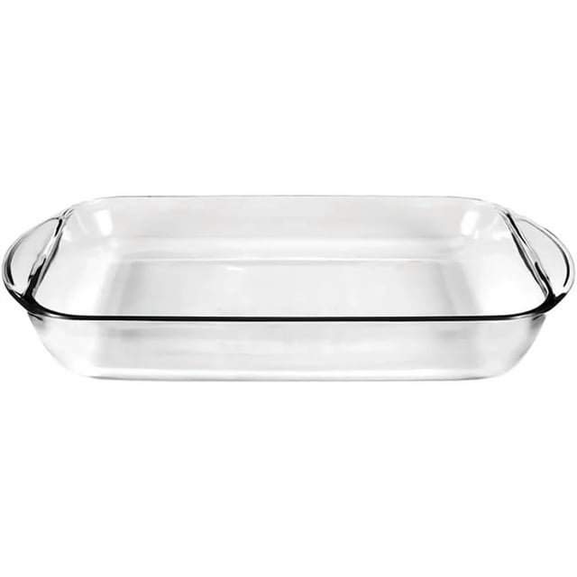 CaiYueKe Glass Baking Dish Oven Safe 9x13 Rectangular Pan for Lasagna Casserole Brownies Roasting Non Stick Dishwasher Safe Microwave Broiler Safe Kitchen Bakeware Cooking Dinnerware