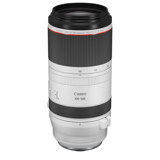 Canon RF100-500mm F4.5-7.1 L is USM Lens, Super-Telephoto Zoom Lens, Compatible with EOS R Series Mirrorless Cameras, White