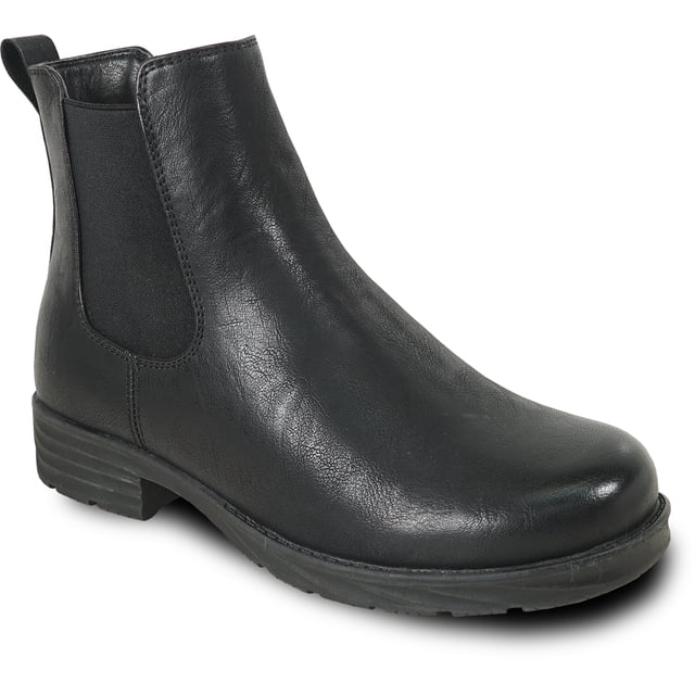 kozi Canada Bottillon Chelsea Décontracté d'Hiver Imperméable pour Femme LINDSAY à Fourrure avec Double Gousset Noir