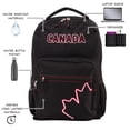 thumbnail image 3 of Sac à Dos Scolaire Noir CANADA avec Compartiment pour Ordinateur, 3 of 9