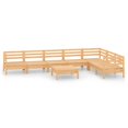 thumbnail image 2 of vidaXL Ensemble de Salon de Jardin 8 Pcs Bois Massif Pin, 2 of 8