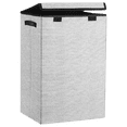 thumbnail image 2 of Bouclair Black And White Foldable Hamper Large, 2 of 6