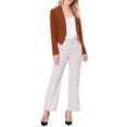 thumbnail image 2 of INSPIRE CHIC Veste Blazer Courte Sans Col pour Femme, de Travail/bureau/affaires Décontracté, 2 of 6